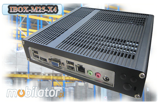 Przemysłowy Fanless MiniPC IBOX-M25-X4