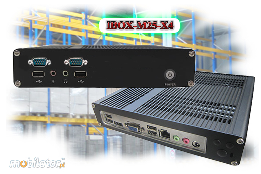 Przemysłowy Fanless MiniPC IBOX-M25-X4