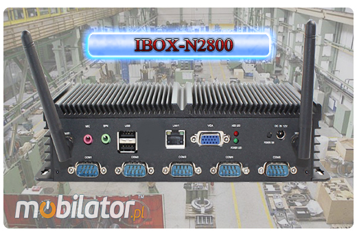 Przemysłowy Fanless MiniPC IBOX-N2800
