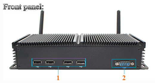 Przemysłowy Fanless MiniPC IBOX-N2800
