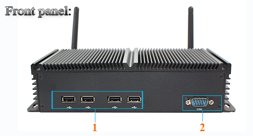 Przemysłowy Fanless MiniPC IBOX-N2800A