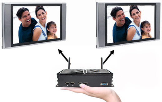 Przemysłowy Fanless MiniPC IBOX-N2800A