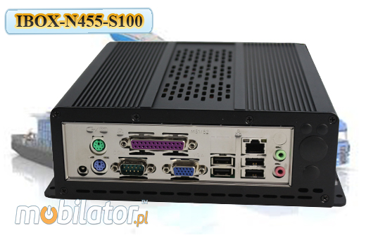 Przemysłowy Fanless MiniPC IBOX-N455-S100