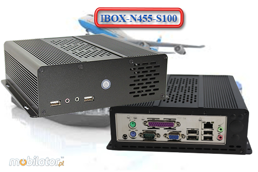 Przemysłowy Fanless MiniPC IBOX-N455-S100