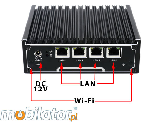 Wzmocniony mini Komputer Przemysłowy Fanless MiniPC IBOX-NM21 Barebone  umpc mobilator