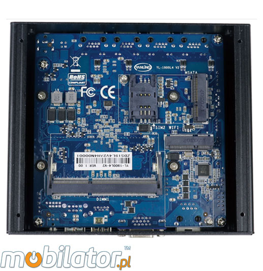 Wzmocniony mini Komputer Przemysłowy Fanless MiniPC IBOX-NM21 Barebone umpc mobilator.pl