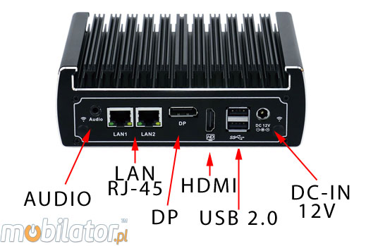 Durable Computer Industrial Fanless MiniPC IBOX-NM31A umpc mobilator.pl intel core i3