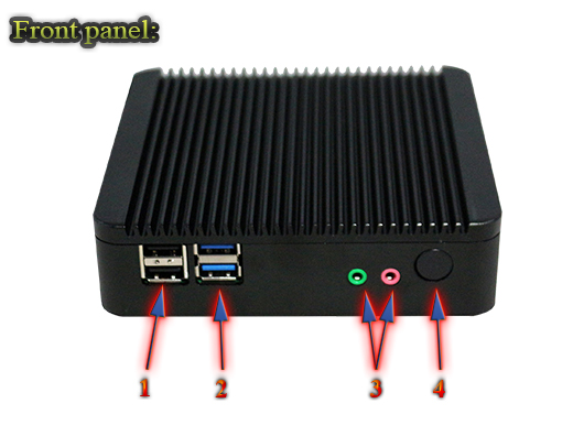 Industrial Computer Fanless MiniPC Nuc IBOX-Nano- J1900
