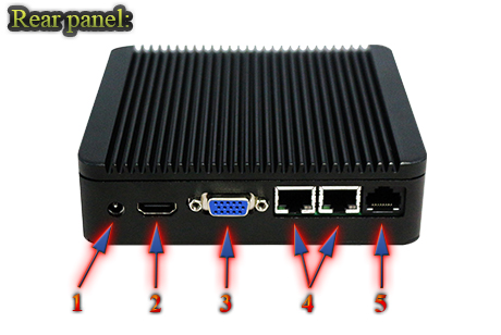 Industrial Computer Fanless MiniPC Nuc IBOX-Nano- J1900