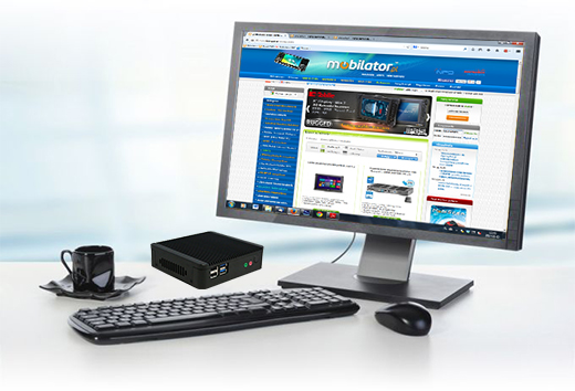 Przemysłowy Komuter Fanless MiniPC Nuc IBOX-Nano- J1800 N2B