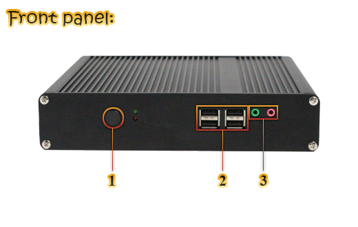 Przemysłowy Fanless MiniPC IBOX-ZPC-H6-X4