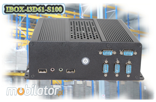 Przemysłowy Fanless MiniPC IBOX-i3D61-S100