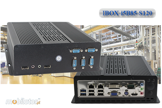 Przemysłowy Fanless MiniPC IBOX-i5B85-S120