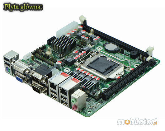 Przemysłowy fanless MiniPC IBOX-i5M61-X8-RS422/485