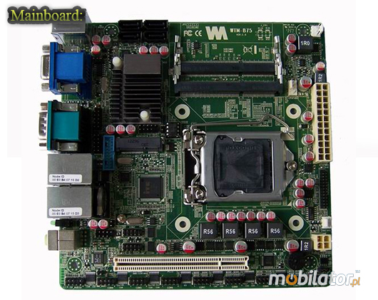 Przemysłowy fanless MiniPC IBOX-i7B75-X8