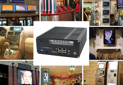 Przemysłowy Fanless MiniPC IBOX-i7B75-X8