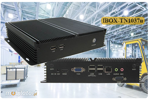 Przemysłowy Fanless MiniPC IBOX-TN1037u