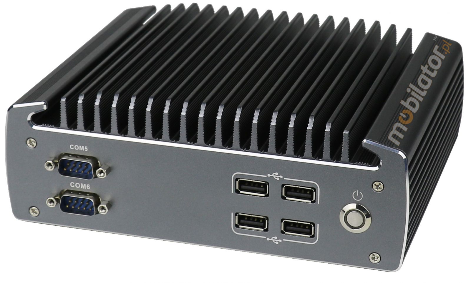 Industrial small mini PC (VGA + HDMI) with reinforced housing and passive cooling