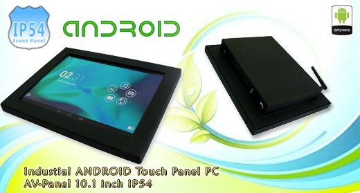 Industial ANDROID Touch Panel PC AV-Panel 10.1 inch IP54 Przmysłowy Panel PC Andoid AV-Panel 10.1 WiFI Norma odporności IP54 Przemysłowy komputer panelowy Ekran rezystancyjny 4 wire resistive wyświetlacz 10.1 cali mobilator.pl New Portable Devices Windows  ANDRIOD PANEL PC KOMPUTER ANDROID