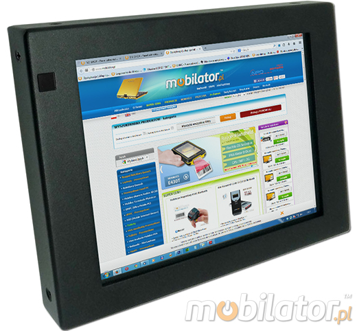 Industial Touch Monitor CCETM8-IP65 Przemysłowy Monitor Panelowy  Norma odporności IP65 Monitor dotykowy Ekran rezystancyjny 5 wire resistive wyświetlacz 8 cali LED mobilator.pl New Portable Devices VGA USB
