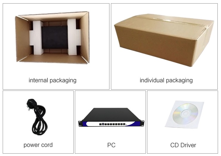 IBOX-1U8L - Modern industrial computer fanless 8x LAN for cancer cabinet passive vga intel mobilizer reinforced fast 8 lan rj45