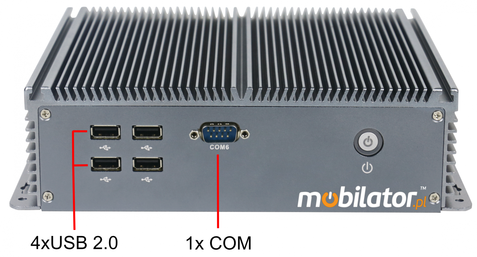 IBOX-206 Komputer przemysłowy  dla zastosowań magazynowych z modułem WiFi 3G 4G 6x COM