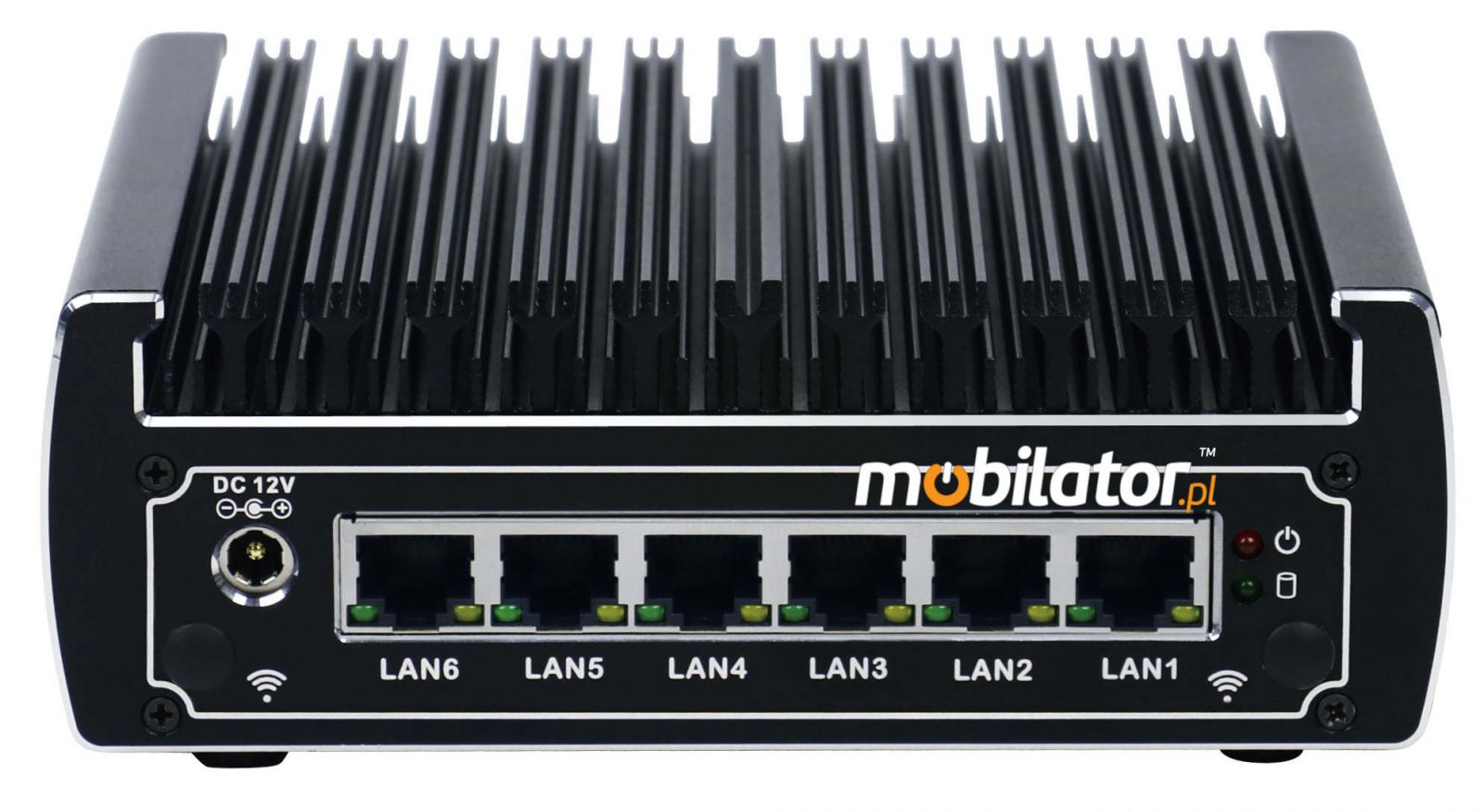 iBOX-N13AL6 (i3-7100U)  Industrial computer with Intel Core i3 and six LAN cards