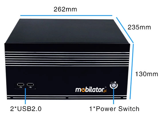 iBOX-ZPC X4 Komputer przemysłowy  dla zastosowań magazynowych z modułem WiFi 6x COM