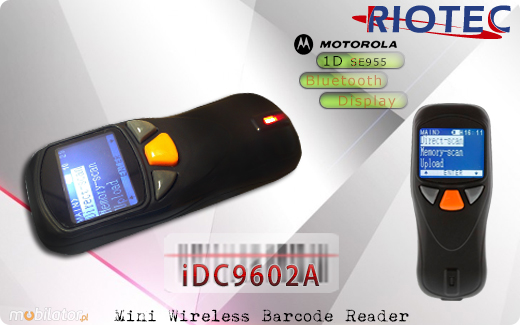 RIOTEC Mini czytnik 1D 2D Bluetooth 1.0 Riotec iDC95xx Skaner 1D CCD Bezprzewodowy Bluetooth Poręczny MobiSCAN  Kompatybilny Windows Android IOS mobilator.pl New Portable Devices Mobilne Skanery kodów kreskowych MINI