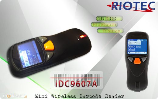 RIOTEC Mini czytnik 1D 2D Bluetooth 1.0 Riotec iDC95xx Skaner 1D CCD Bezprzewodowy Bluetooth Poręczny MobiSCAN  Kompatybilny Windows Android IOS mobilator.pl New Portable Devices Mobilne Skanery kodów kreskowych MINI