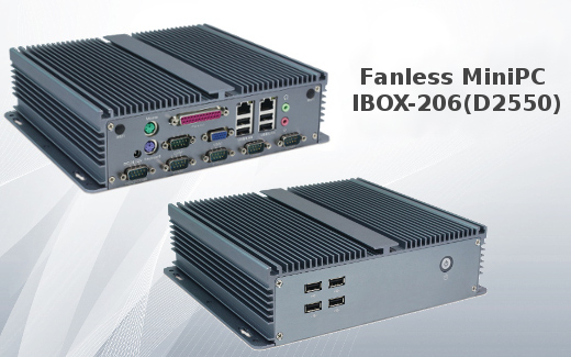 Przemysłowy Komuter Fanless MiniPC IBOX-206(D2550)