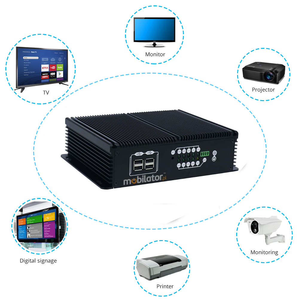 MiniPC IBOX 702B Practical small-sized industrial computer warehouse and logistics