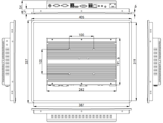 industrial panel pc durable resistant monitor lcd screen ITPC A170 