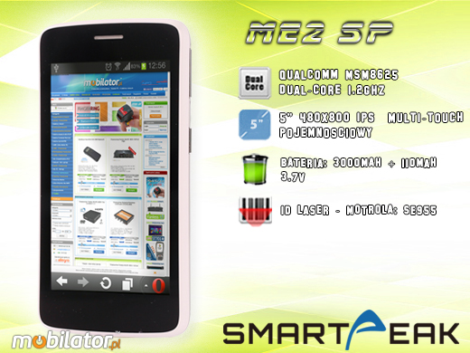 Kolektor przemysłowy SMARTPEAK ME2SP-1D Android RUGGED DATA COLLECTOR ME2SP 1 d  barcode scanner  czytnik kodow kreskowych 1d 2d