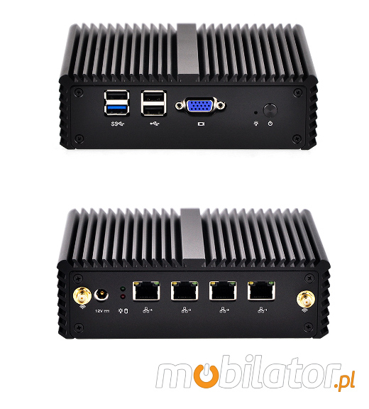 Industrial Computer Fanless MiniPC mBOX Nuc Q190G4-02 umpc.pl ssd mobilator.pl