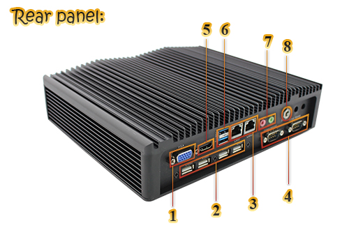 MiniPC Przemysłowy Fanless MBOX-K700-3217U