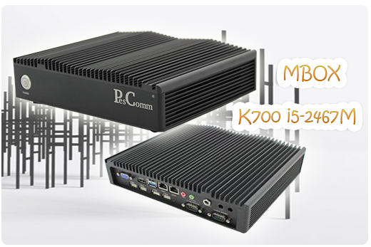 MiniPC Przemysłowy Fanless MBOX-K700 i5-2467M(V41)