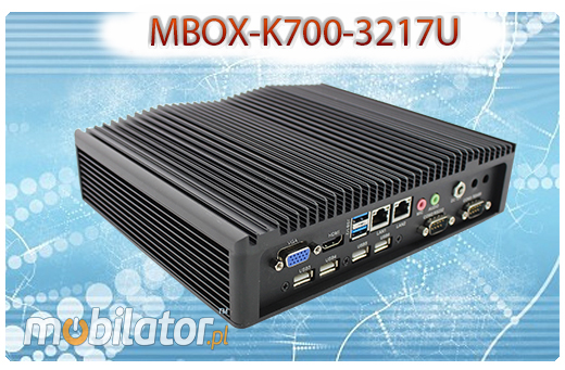 MiniPC Przemysłowy Fanless MBOX-K700-3217U