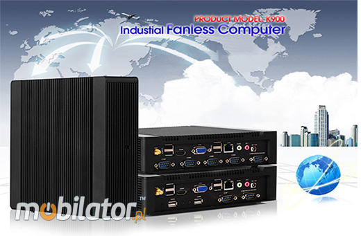 MiniPC Przemysłowy Fanless MBOX-K900-Celeron