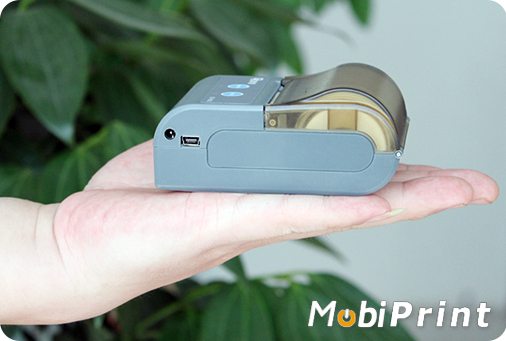MobiPrint MP-583 Drukarka termiczna mini drukarka kodów  Interfejs USB Bluetooth RS232 Mobilna Drukarka mobilator.pl windows android  New Portable Devices