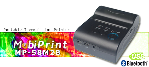 MobiPrint  MP-58M2B Drukarka termiczna mini drukarka logo mechanizm Interfejs USB Bluetooth Mobilna Drukarka mobilator.pl windows android  New Portable Devices
