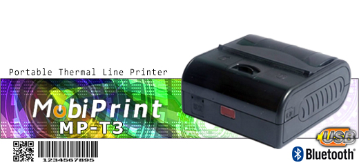 MobiPrint MP-T3 Drukarka termiczna Thermal Line  mini drukarka kodów mechanizm FUJITSU Interfejs  Bluetooth USB Mobilna Drukarka mobilator.pl windows android  New Portable Devices małe drukarki paragonów mała drukarka przenośna portable drukarka kodów
