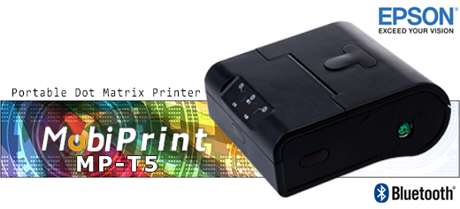 MobiPrint MP-T5 Portable Dot Matrix Printer Mobile Printer Mini Mobile Bluetooth Receipt Printer mechanizm epson Interface IrDA Bluetooth RS232 Mobilna Drukarka mobilator.pl windows android  New Portable Devices Mała Przenośna Portable