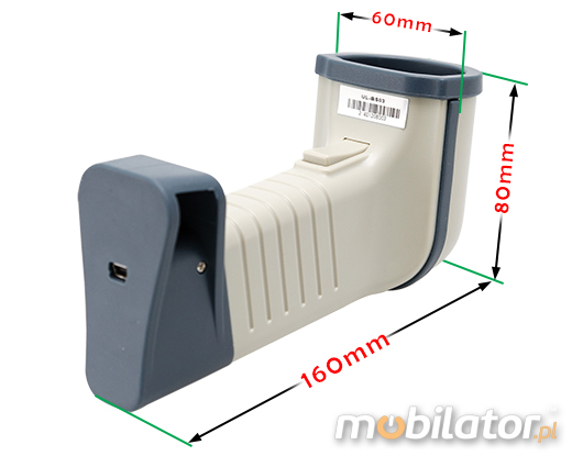 MobiScan Rugged Hand MSB03 Bluetooth 2.0  MOBISCAN MS-B03 Skaner 1D Laser Bezprzewodowy Bluetooth 2.0 Poręczny MobiSCAN IP44  Kompatybilny Windows Android  mobilator.pl New Portable Devices Mobilne Skanery kodów kreskowych