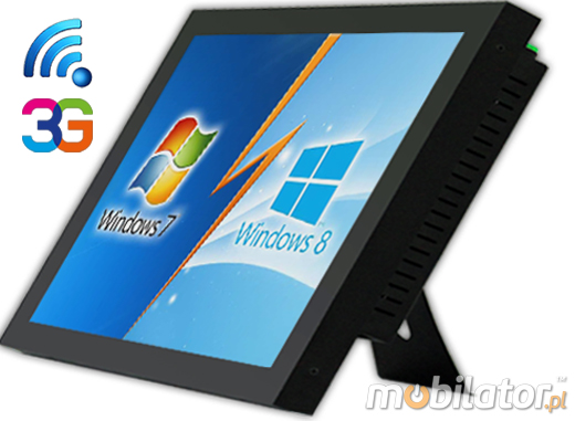 MTouch Industrial Przemysłowy PanelPC MobiBOX 19   Komputer panelowy Panel PC  Przemysłowy komputer panelowy Ekran rezystancyjny 5 wire resistive wyświetlacz 19 cali mobilator.pl New Portable Devices Windows RS-232 COM VGA HDMI Intel Celeron 