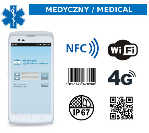 Medical industrial data collector MobiPad cruiser wifi 