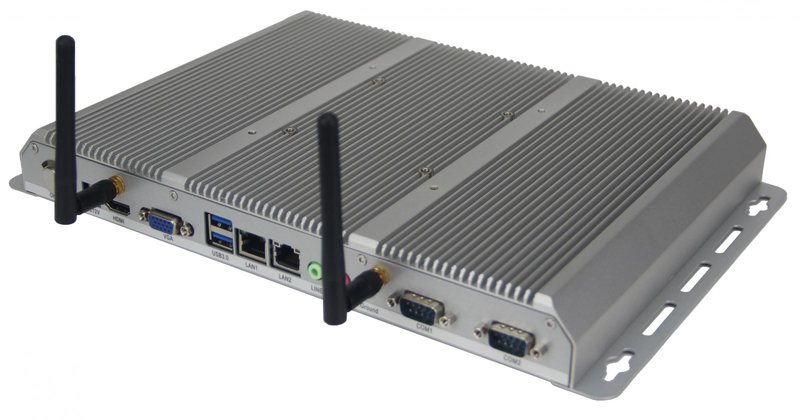 Minimaker BBPC-K01 - Wzmocniony mini komputer przemysłowy z dwoma portami LAN oraz portami szeregowymi COM RS232