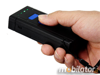 MobiScan 77281D - mini czytnik kodów kreskowych 1D Laser - Bluetooth - mini skaner kodów kreskowych 1D Laser- Pierścionkowy - Bluetooth Skaner 1D Bezprzewodowy Bluetooth 3.0 Poręczny pieścień MobiSCAN  Kompatybilny Windows Android IOS mobilator.pl New Portable Devices Mobilne Skanery kodów kreskowych MINI