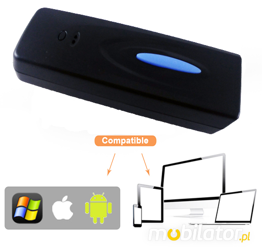 MobiScan 77281D - mini czytnik kodów kreskowych 1D Laser - Bluetooth - mini skaner kodów kreskowych 1D Laser- Pierścionkowy - Bluetooth Skaner 1D Bezprzewodowy Bluetooth 3.0 Poręczny pieścień MobiSCAN  Kompatybilny Windows Android IOS mobilator.pl New Portable Devices Mobilne Skanery kodów kreskowych MINI