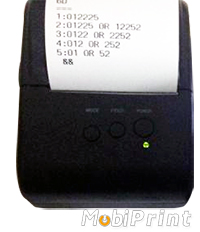 MobiPrint MP-T10 Drukarka termiczna mini drukarka kodów  Interfejs  Bluetooth  Mobilna Drukarka mobilator.pl windows android  New Portable Devices